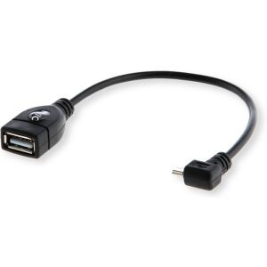 SAVIO CL-61 ADAPTER OTG USB - MICRO USB ANGLED