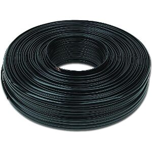 CABLEXPERT TC1000S-100M-B FLAT TELEPHONE CABLE STRANDED WIRE 100M BLACK