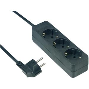 REV 3-WAY POWER STRIP 3M BLACK