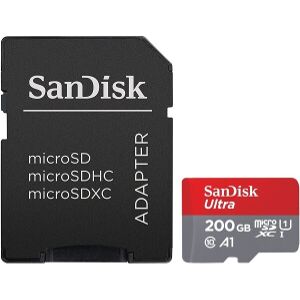 SANDISK SDSQUAR-200G-GN6MA 200GB ULTRA A1 MICRO SDHC U1 CLASS 10 WITH ADAPTER