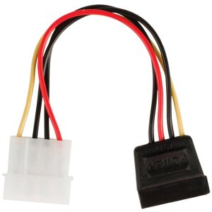 VALUELINE VLCP73500V0.15 POWER ADAPTER CABLE SATA 15-PIN FEMALE - MOLEX MALE 0.15M