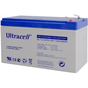 ULTRACELL UL7.2-12F2 LEAD BATTERY 12V 7.2AH