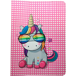 UNIVERSAL CASE RAINBOW UNICORN FOR TABLET 9-10
