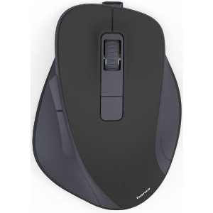 HAMA 173081 WM-500 WIRELESS MOUSE, ERGONOM., 6 BUTTONS, W/O CLICK NOISE, BATTERY, BLK