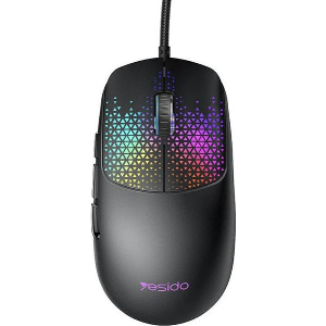 YESIDO KB32 WIRED GAMING MOUSE RGB 7200DPI BLACK