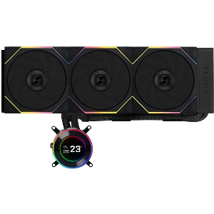 LIAN LI HYDROSHIFT II LCD-C 360 RGB TL FAN BLACK - AIO CPU LIQUID COOLER WITH TL RGB FANS