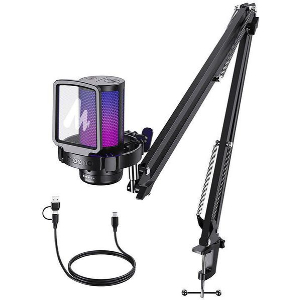 MAONO DGM20S GAMING MICROPHONE WITH STAND BLACK