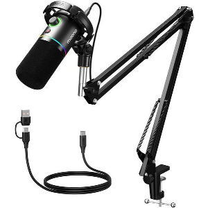 MAONO PD200XS DYNAMIC MICROPHONE WITH STAND BLACK