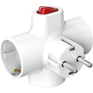 ΑΝΤΑΠΤΟΡΑΣ KF-ZB-01/03K TELCO ΣΤΑΥΡΟΣ ΣΟΥΚΟ ΜΕ ΔΙΑΚΟΠΤΗ ΛΕΥΚΟΣ