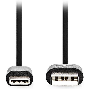 NEDIS CCGL60600BK10 USB 2.0 CABLE USB-A MALE - USB-C MALE 15W 1.00M BLACK