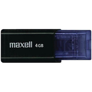 MAXELL FLIX 4GB USB 2.0 FLASH DRIVE BLACK
