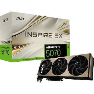 VGA MSI NVIDIA GEFORCE RTX 5070 INSPIRE 3X OC 12GB GDDR7 RETAIL