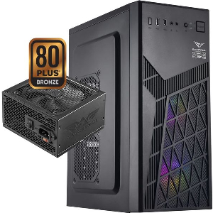 ALCATROZ PC CASE WITH PSU FUTURA MILLENIA ECO M600 PRO BLACK FME-M600PRO
