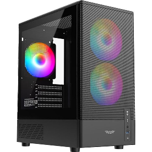 ARMAGG. MICRO ATX CASE WITH 3X ARGB FANS & TYPE-C DEEPFREEZE DUPLEX 2 ARGB-C BL DF-DUPLEX2-C-ARGB-B