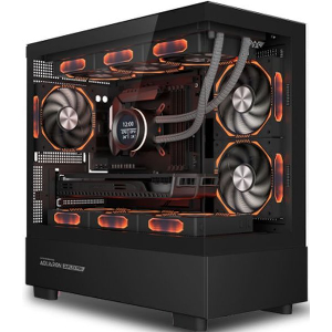 ARMAGGEDDON RGB M-ATX DUAL CHAMBER GAMING CASE AQUARON DUPLEX PRO BLACK AQUARON-DUPLEX-PRO-B