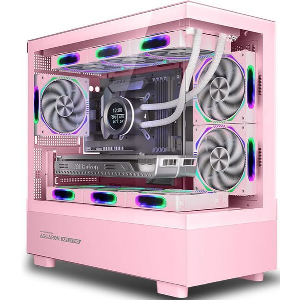 ARMAGGEDDON RGB M-ATX DUAL CHAMBER GAMING CASE AQUARON DUPLEX PRO PINK AQUARON-DUPLEX-PRO-P