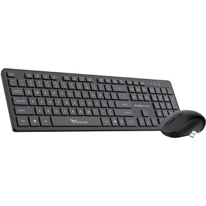 ALCATROZ SILENT WIRELESS 2.4G KEYBOARD & MOUSE 1600DPI BLACK X-AIR3300-B