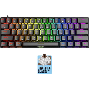 ARMAGGEDDON MECHANICAL KEYBOARD MKA-1C NEX BLACK TACTILE BROWN SWITCH MKA-1C-NEX-BT