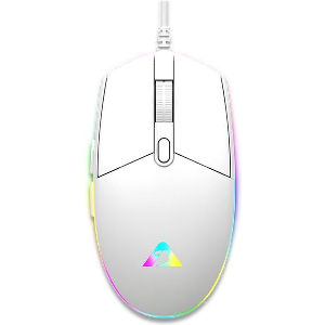 ARMAGGEDDON GAMING MOUSE 12800CPI RAVEN III SIGMA STEALTH WHITE RAVEN-III-SIGMA-W
