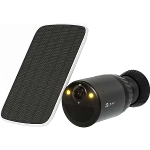 EZVIZ BC1C 4K BULLET IP SECURITY OUTDOOR CAMERA & SOLAR PANEL