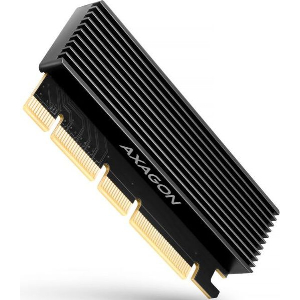 AXAGON PCEM2-XS PCI-E 3.0 16X - M.2 SSD NVME UP TO 80MM SSD LOW PROFILE HEATSINK