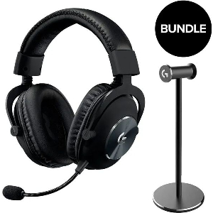 LOGITECH G PRO X 7.1 GAMING HEADSET & PREMIUM HEADSET STAND BUNDLE