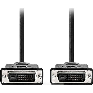 NEDIS CCGL32001BK20 DVI CABLE DVI-D 24+1-PIN MALE - DVI-D 24+1-PIN MALE 2.00M BLACK