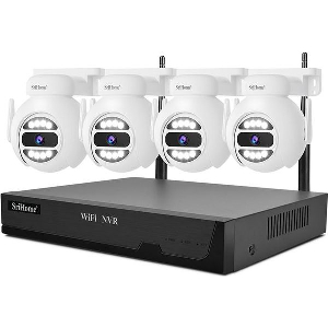 SRIHOME WIRELESS SECUSRITY SYSTEM WITH 4 CAMERAS 5MP NVS001E-4IPC047