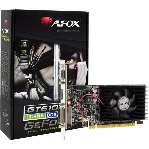 VGA AFOX GEFORCE GT610 1GB DDR3 64BIT DVI HDMI LP FAN AF610-1024D3L7-V5 RETAIL