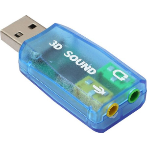 GEMBIRD USB SOUND CARD VIRTUS2 LIGHT BLUE SC-USB-02
