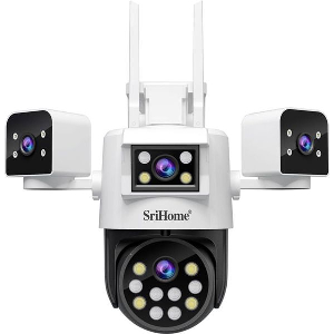 SRIHOME 8MP QUAD-LENS PTZ SECURITY CAMERA SH066