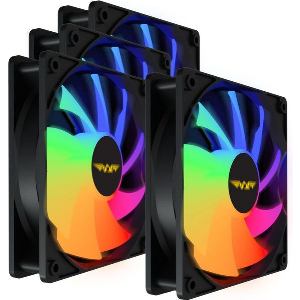 ARMAGGEDDON DURABLE SILENT FAN ARGB KIT 6000 PRO (4 PACK) BLACK KIT6000B