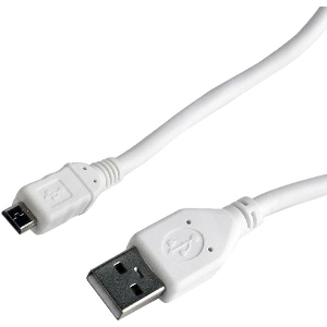 CABLEXPERT CCP-MUSB2-AMBM-W-1M MICRO USB CABLE 1M WHITE