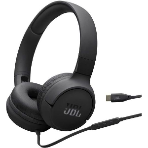 JBL TUNE 520C (BLACK) ON-EAR WIRED HEADPHONES