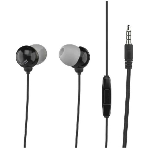 MAXELL PLUGZ + MIC IN-EAR EARPHONES BLACK