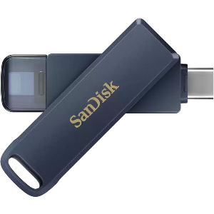 SANDISK SDIXD0N-128G-GN6NE PHONE DRIVE FOR IPHONE 128GB USB TYPE-C & LIGHTNING FLASH DRIVE