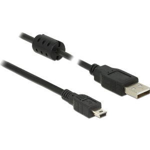 DELOCK USB 2.0 CABLE USB-A MALE - MINI USB-B MALE 2M (84914)