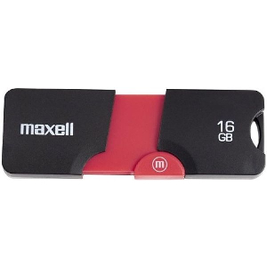 MAXELL FLIX 16GB USB 2.0 FLASH DRIVE BLACK