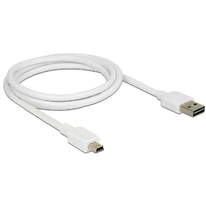 DELOCK USB 2.0 CABLE USB-A MALE - MINI USB-B MALE ΜΑΥΡΟ 1M 85157