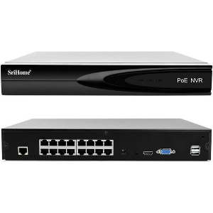 SRIHOME 5MP 16-CHANNEL POE NETWORK VIDEO RECORDER NVS006