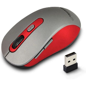 ESPERANZA EM131R WIRELESS 2.4GHZ OPTICAL MOUSE 6D USB ADARA RED