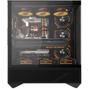 DARKFLASH COMPUTER CASE DY460 BLACK WITH 4 ARGB FANS