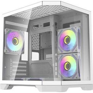 DARKFLASH COMPUTER CASE FT350 + 5 ARGB FANS (WHITE)