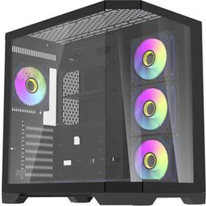 DARKFLASH COMPUTER CASE FT418 PRO + 7 ARGB FANS (BLACK)