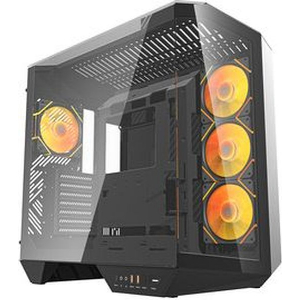 DARKFLASH DY470 COMPUTER CASE (BLACK) + 4 FANS + GPU HOLDER