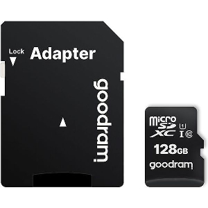 GOODRAM M1AA 128GB MICROSDXC MEMORY CARD C10 UHS-I + ADAPTER M1AA-1280R12