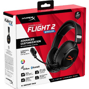 HYPERX CLOUD FLIGHT 2 WL BLACK GAMING HS ΑΣΥΡΜΑΤΟ OVER EAR HEADSET