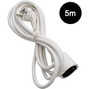 LAMTECH EXTENSION CORD WITH CHILDREN PROTECTION 5M WHITE LAM111917