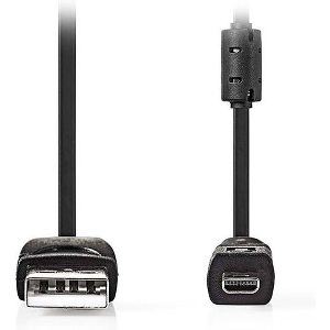 NEDIS CCGL60810BK20 USB 2.0 CABLE USB A MALE - UC-E6 8-PINS MALE 2.00M BLACK