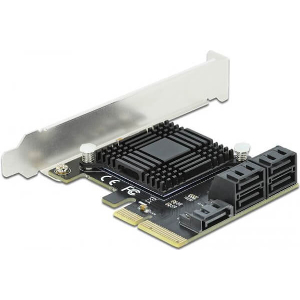 DELOCK 90498 5 PORT SATA PCI EXPRESS X4 CARD - LOW PROFILE FORM FACTOR
